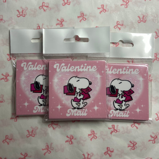 Valentine Snoopy Mail sticker pack