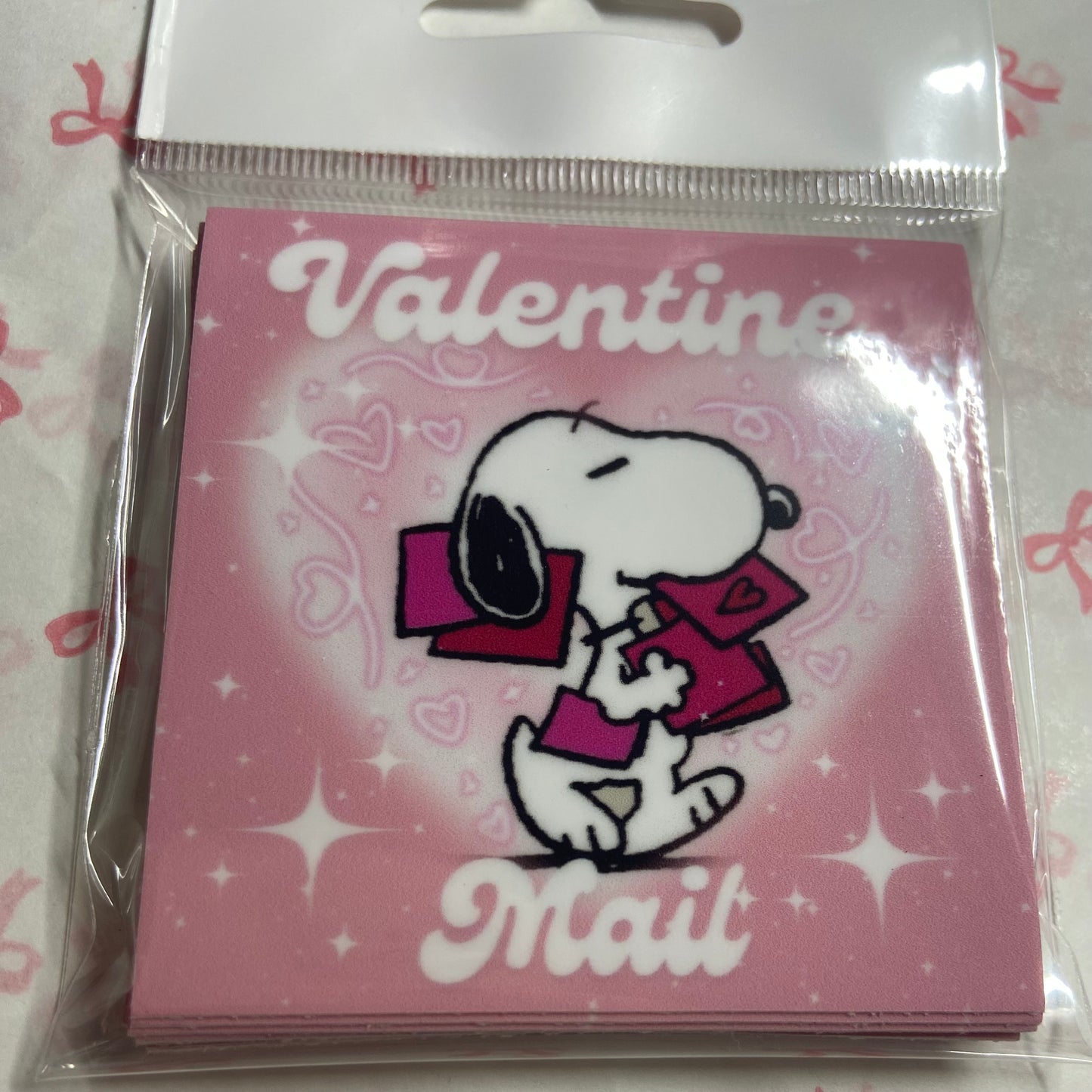 Valentine Snoopy Mail sticker pack